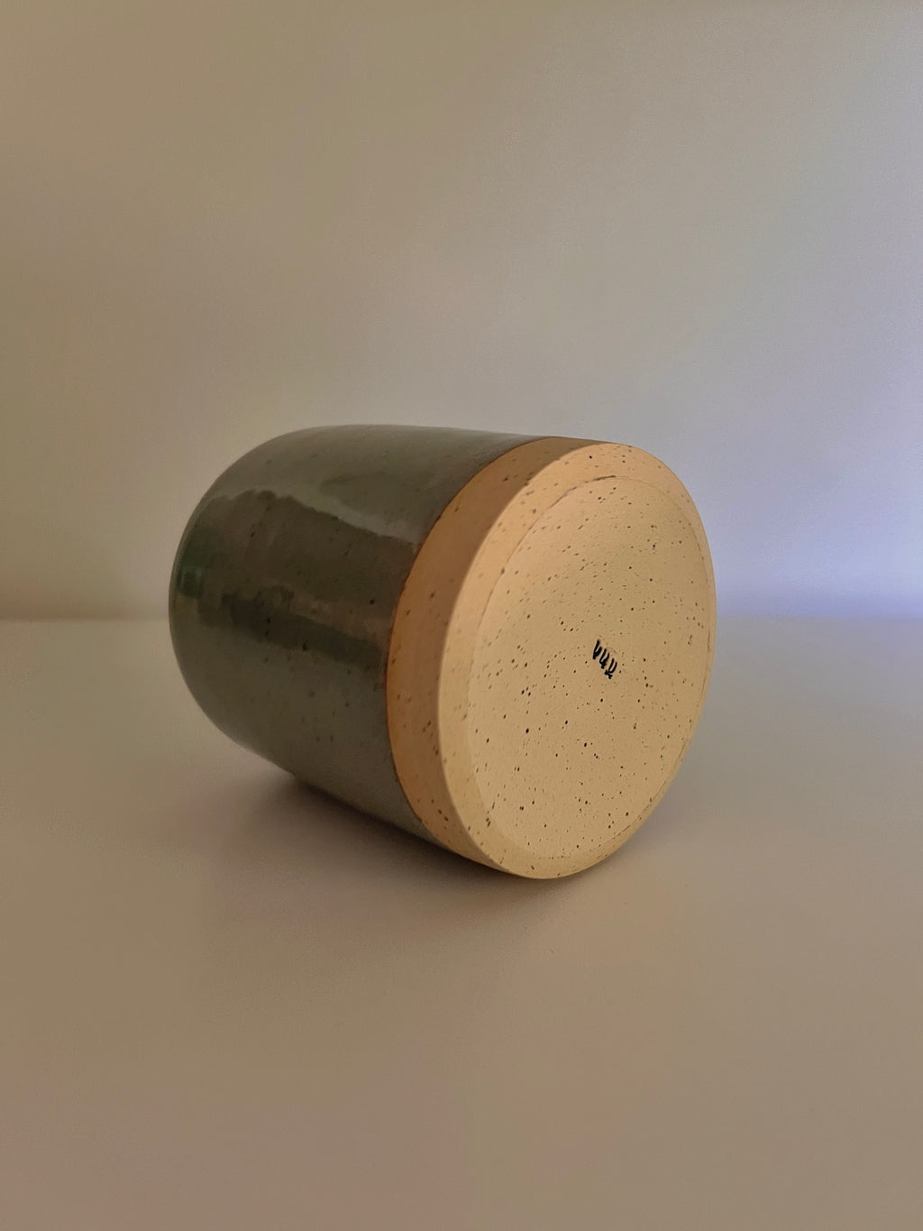 Green Speckle Vase