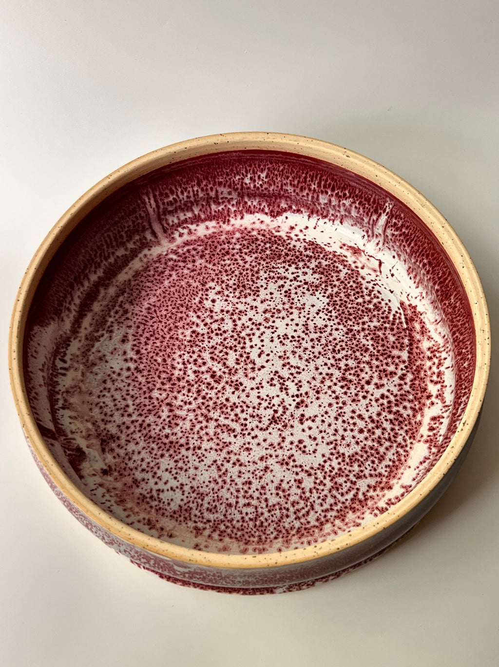 Red + White Speckle
