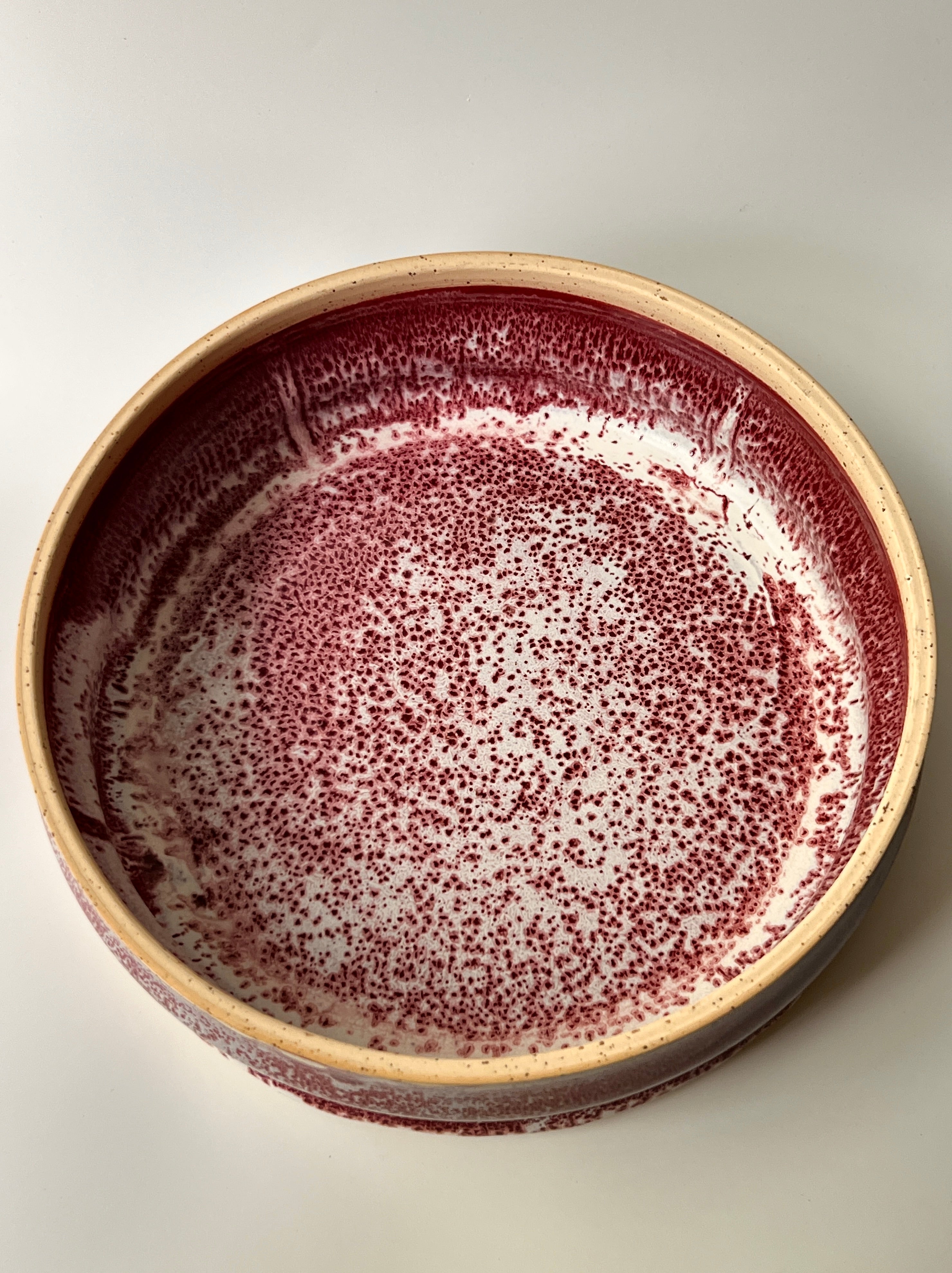Red + White Speckle