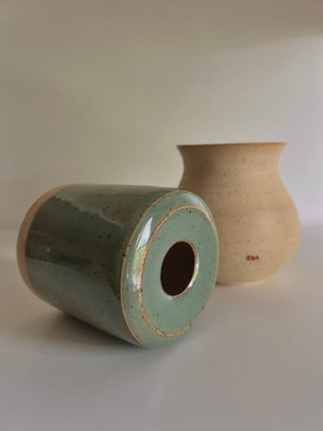 Green Speckle Vase