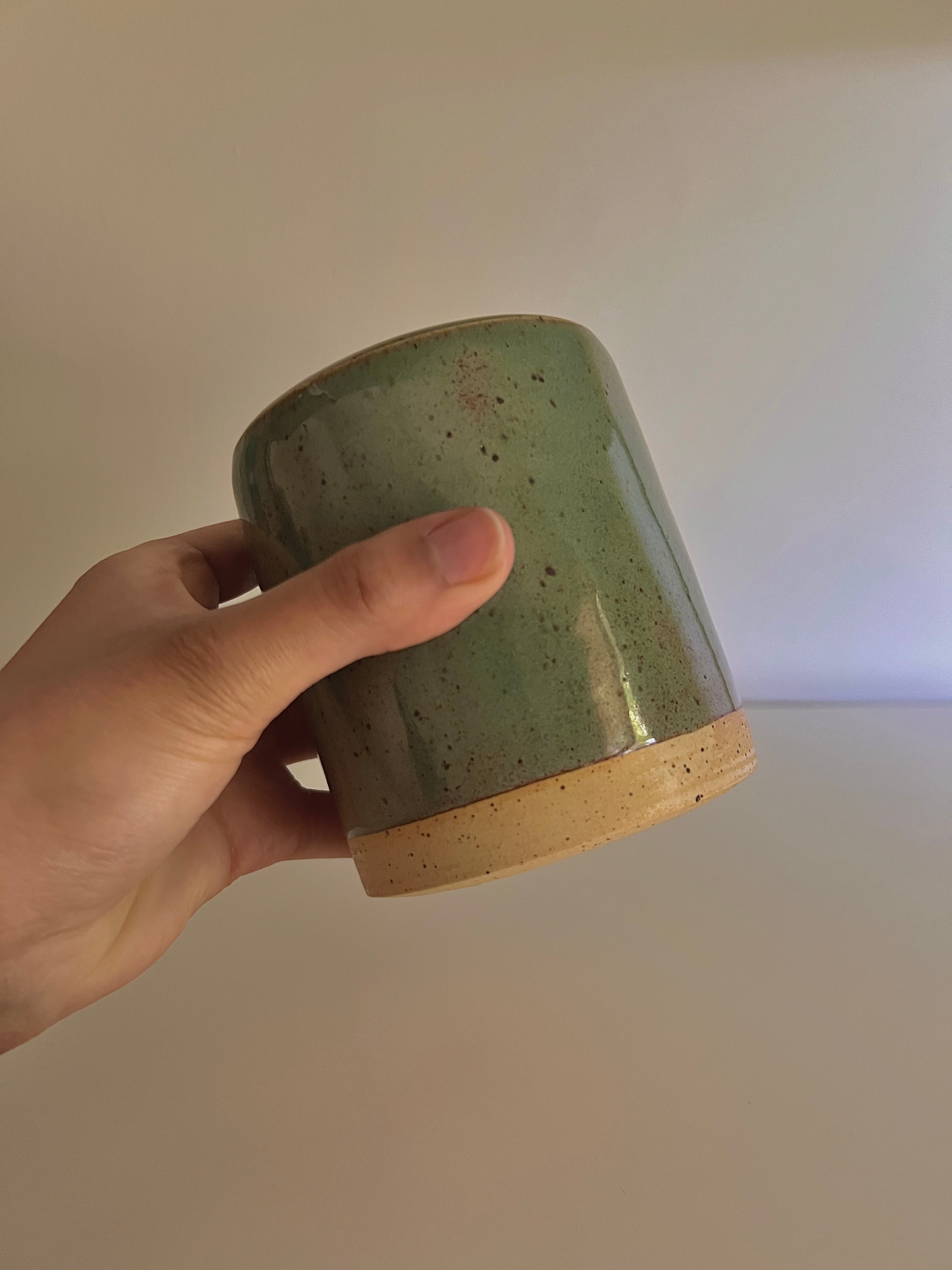 Green Speckle Vase