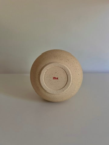 Speckled Vase with Pink + Red Interior